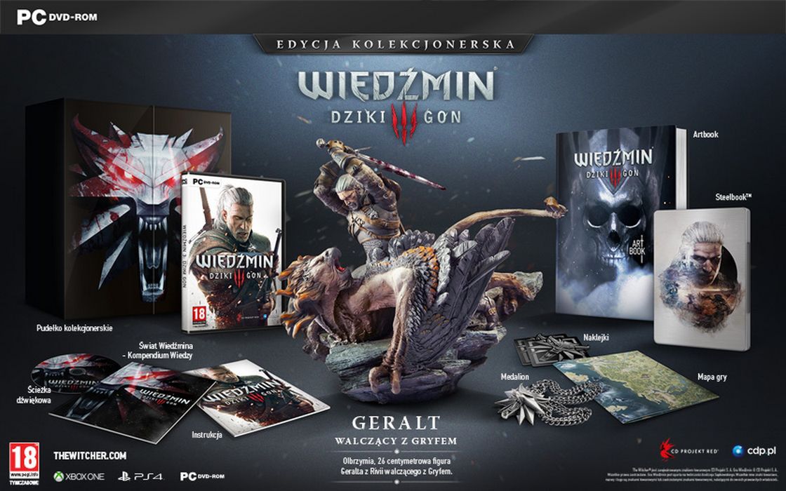 Wiedźmin 3: znamy datę premiery, ceny i zawartość edycji kolekcjonerskiej 3