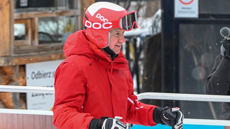 Andrzej Duda na nartach