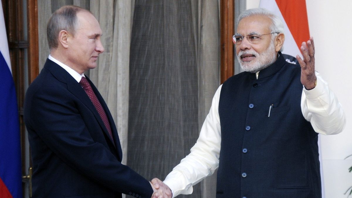 Władimir Putin i premier Indii Narendra Modi.