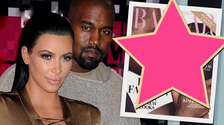 Kim Kardashian i Kanye West na okładce Harper's Bazaar