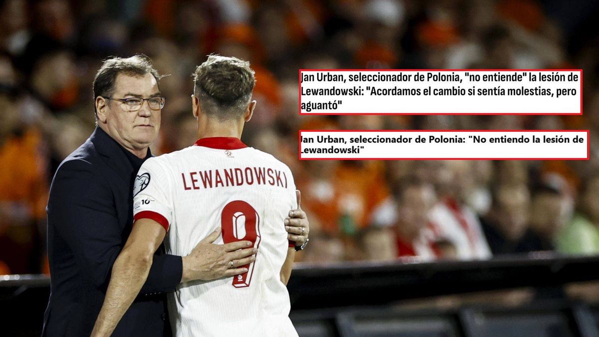 PAP/EPA / MAURICE VAN STEEN / Robert Lewandowski i Jan Urban