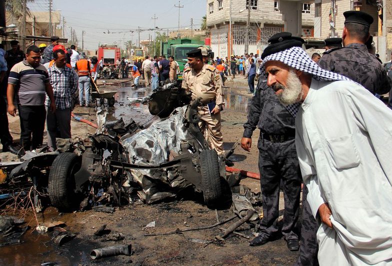 Terroryzm w Iraku Zamach bombowy na szyickich pielgrzymów w Bagdadzie