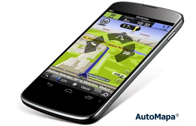 AutoMapa smartfon