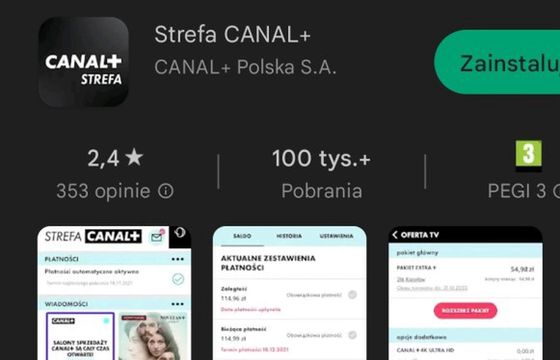 Canal+ likwiduje aplikację dla abonentów