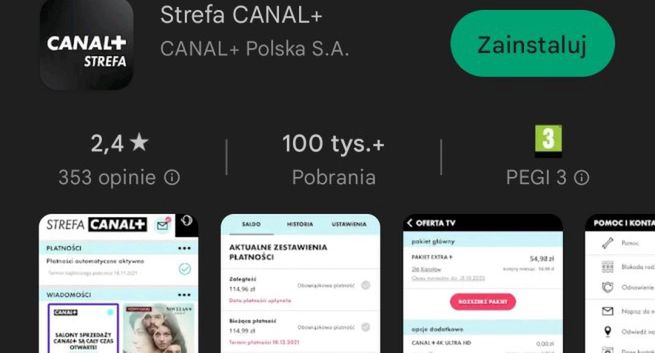 Canal+ likwiduje aplikację dla abonentów