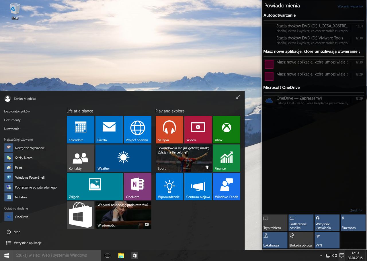 Kompilacja 10074: nowe animacje, Aero Glass i sporo ulepszeń w interfejsie