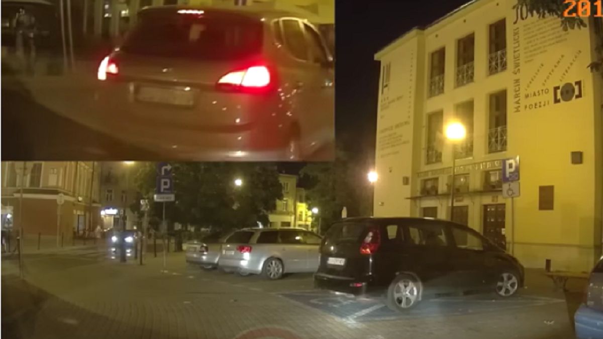 Całą rozmowę z policjantem zarejestrowała kamera w samochodzie