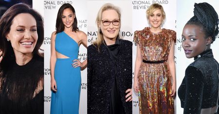 Hollywoodzkie gwiazdy odbierają nagrody w Nowym Jorku: Angelina Jolie, Meryl Streep, Gal Gadot, Lupita Nyong'o... (ZDJĘCIA)