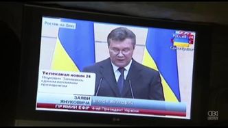 Przeciwnicy Rosji demonstrują przed parlamentem