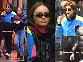 Zakochani Lily Rose Depp i Timothy Chalamet w drodze na urodziny Vanessy Paradis