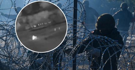 "Migranci przemieszczają się wzdłuż granicy". Jest nowe nagranie