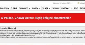 Fakt.pl przeprasza działacza opozycji antykomunistycznj za zdjęcie w tekście o stalinowskim sędzi