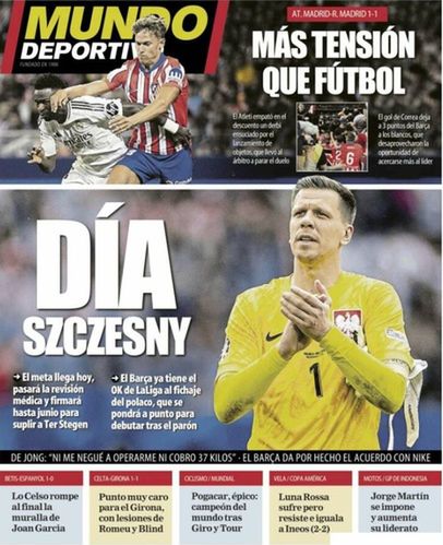 Okładka "Mundo Deportivo"