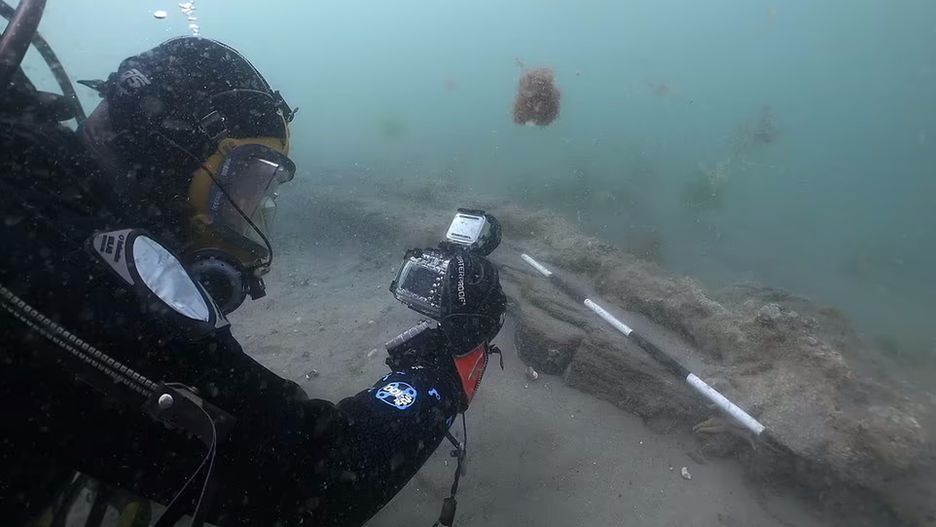 Historyczny ster okrętu