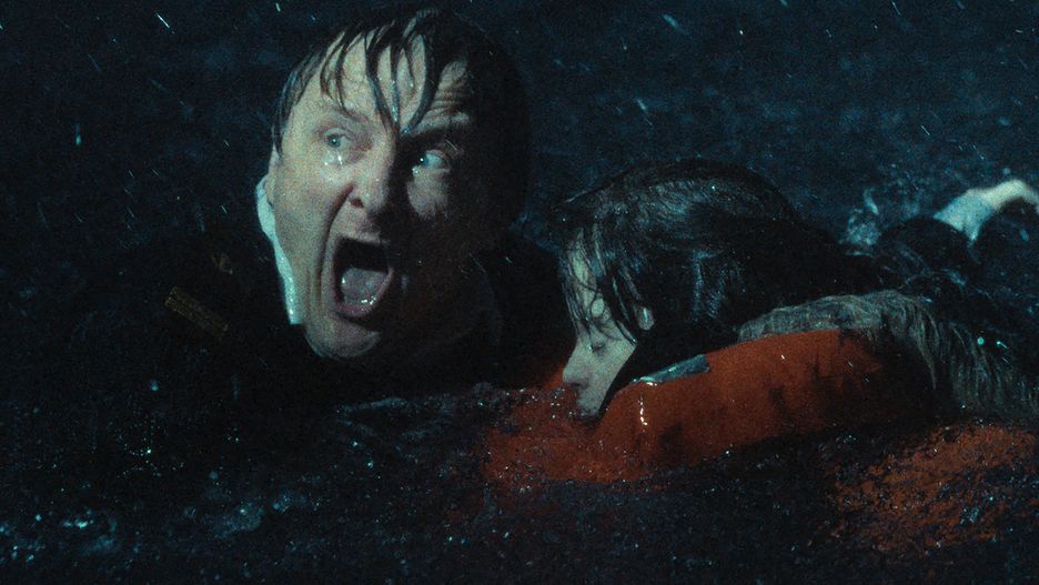 Łukasz Lewandowski w scenie katastrofy w "Heweliuszu"