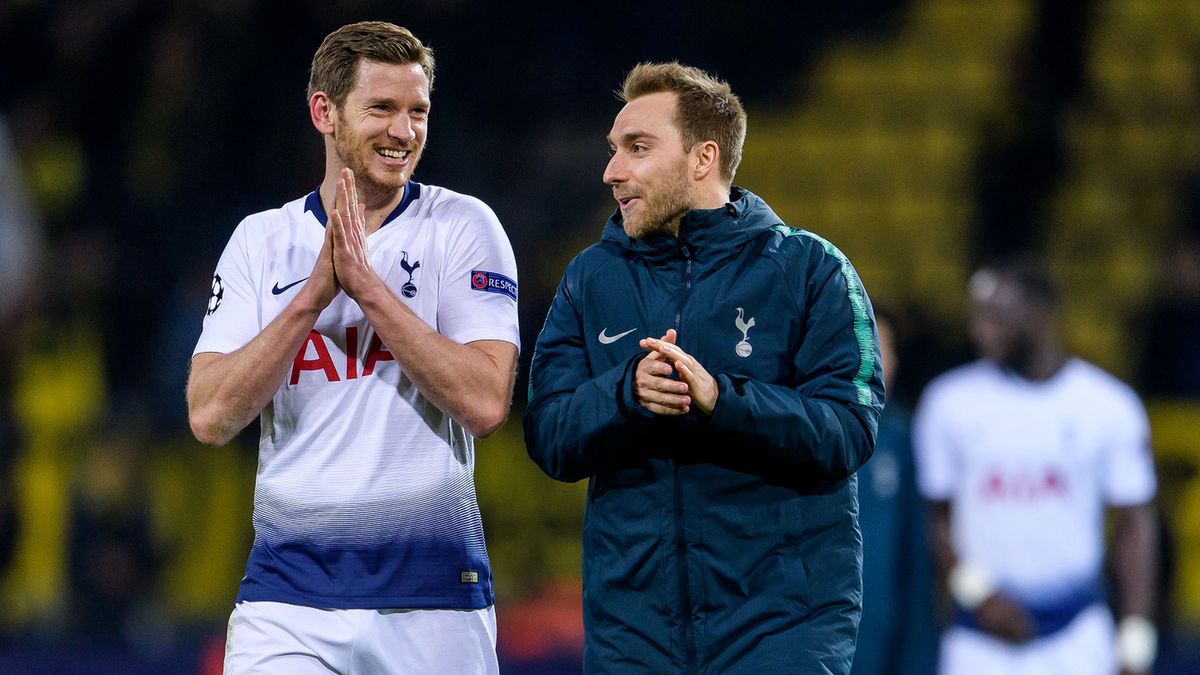 Getty Images / Jörg Schüler / Na zdjęciu: Jan Vertonghen i Christian Eriksen (z prawej)