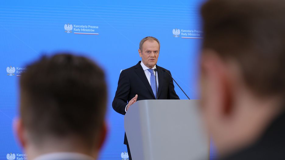 Donald Tusk
Warszawa, 22.02.2024. Premier Donald Tusk podczas konferencji prasowej w siedzibie KPRM w Warszawie, 22 bm. (sko) PAP/Pawe� Supernak
Pawe� Supernak
konferencja, kprm, polityk polityka, prasowa, prezes Rady Ministr�w