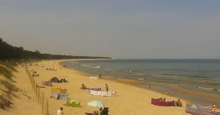 Była godz 11. Ujęcie z plaży w Grzybowie