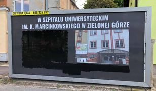 Zielona Góra. Billboard antyaborcyny został zamalowany przez lekarza, ratownika medycznego i radnych