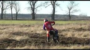 Trening Byków na torze motocrossowym (luty 2014)