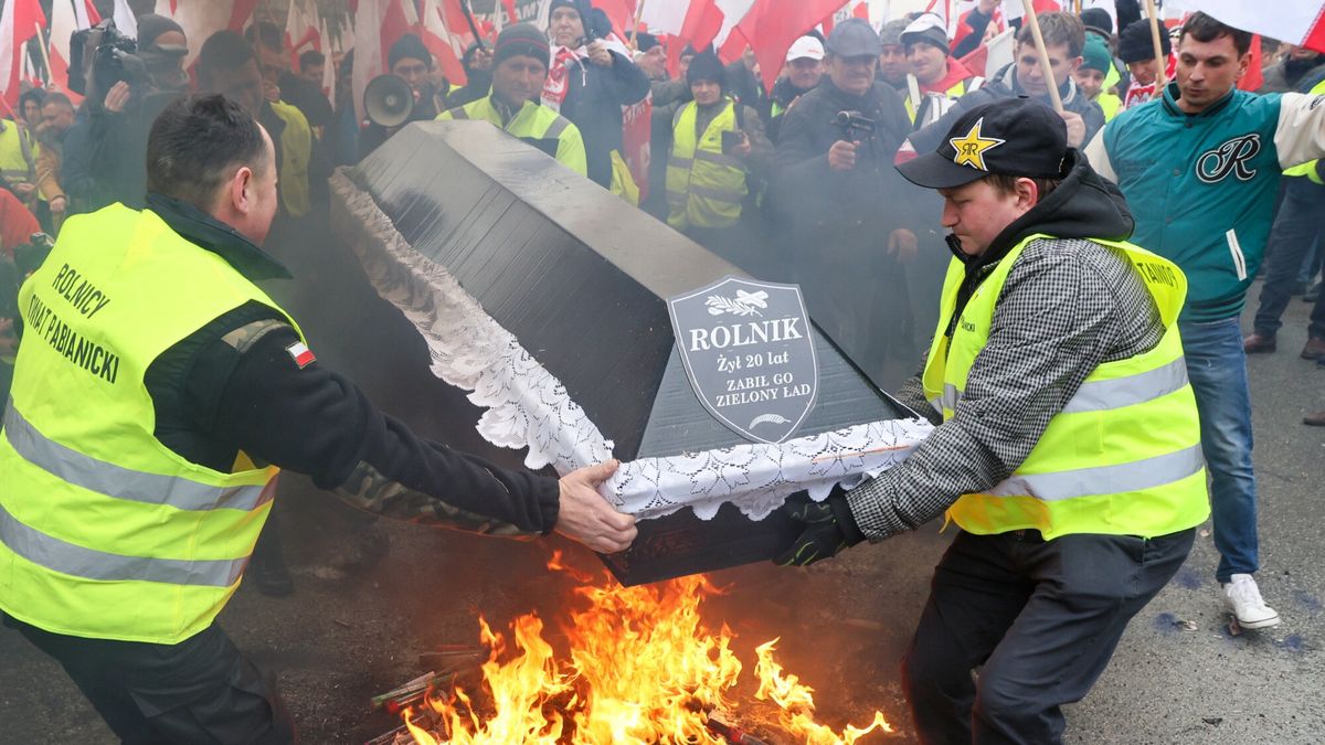 Strajk generalny rolników w Warszawie