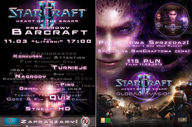 W Krakowie fani StarCrafta 2 będą wspólnie świętować premierę Heart of the Swarm