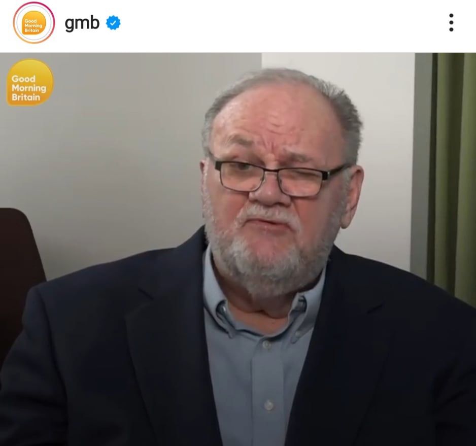 Thomas Markle w Good Morning Britain