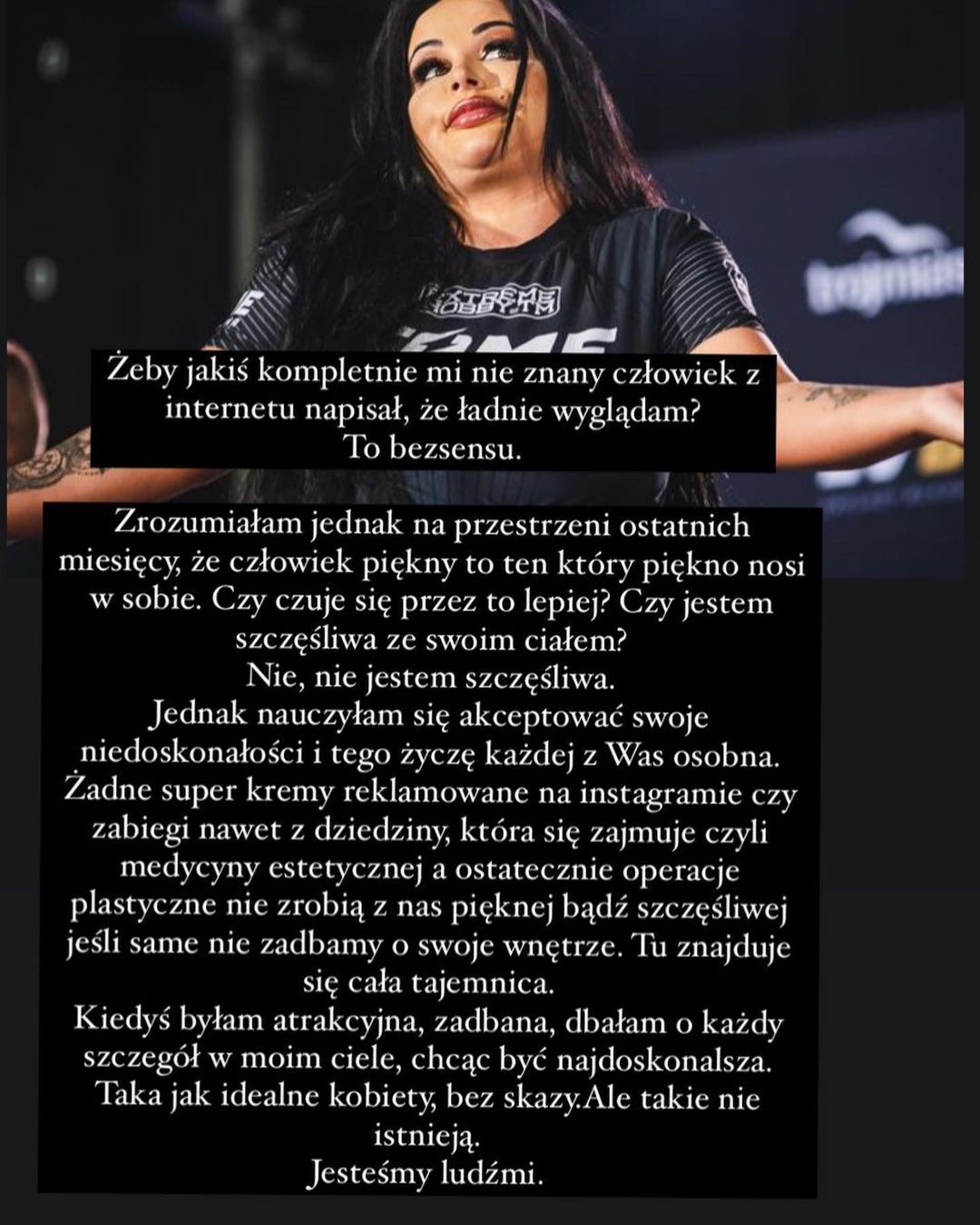 Esmeralda Godlewska na temat swojego ciała