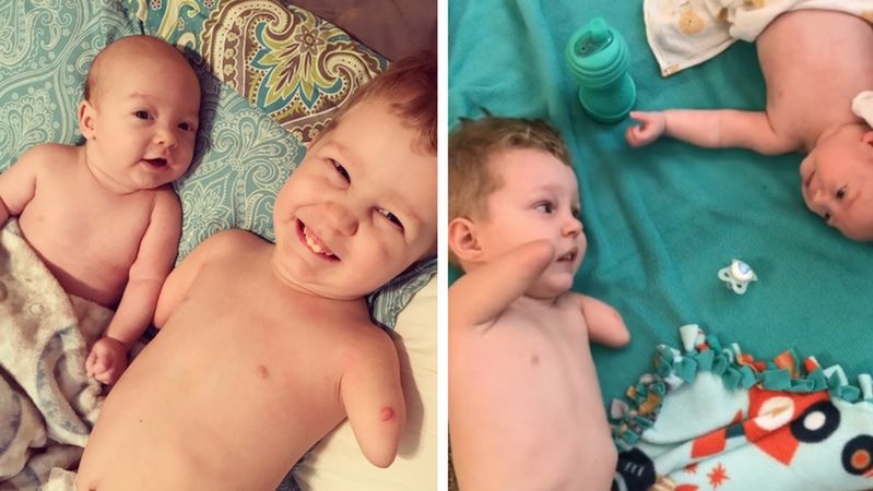 Wideo na którym 3-letni niepełnosprawny chłopczyk opiekuje się bratem podbija internet