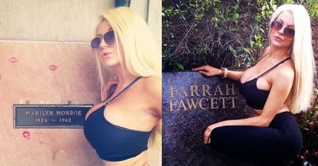 Courtney Stodden "pozuje na grobach"... (FOTO)