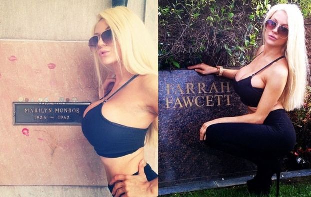 Courtney Stodden "pozuje na grobach"... (FOTO)