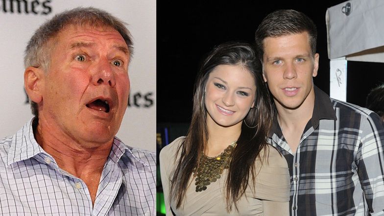 Sandra Dziwiszek pozuje z Harrisonem Fordem 