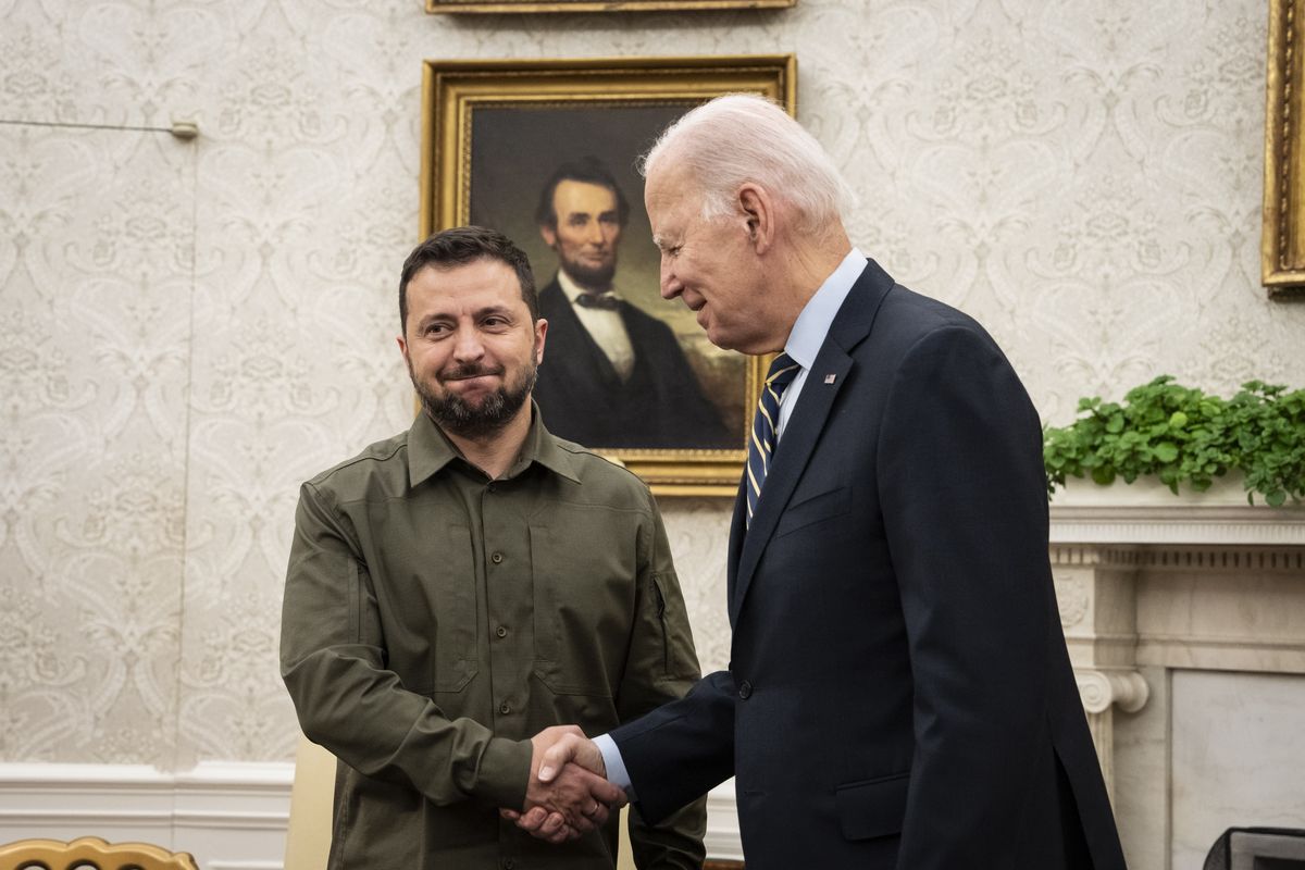 wojna w Ukrainie, Wołodymyr Zelenski, joe biden, wybory prezydenckie w usa Zełenski nie mógł napisać inaczej. Tak skomentował decyzję Bidena