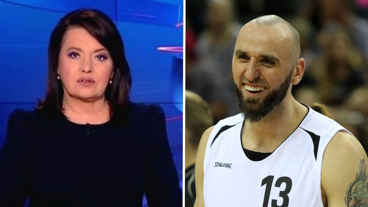 Marcin Gortat i Danuta Holecka