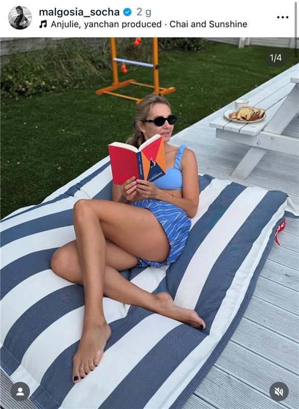 Małgorzata Socha na wakacjach