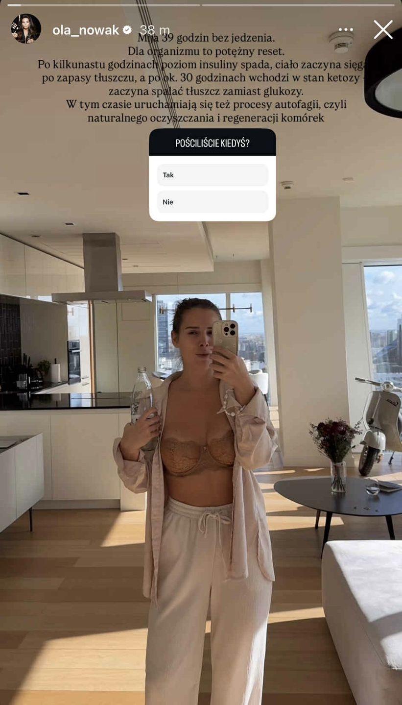 Ola Nowak jest na głodówce
