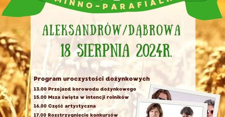 Dożynki w Dąbrowie 2024. Gwiazdą wieczoru Imperium. Zobacz godzinowy program