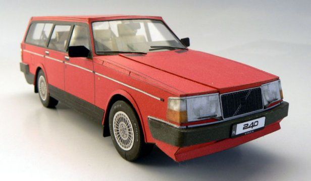 Papierowy model Volvo 240 z możliwością personalizacji detali [wideo]