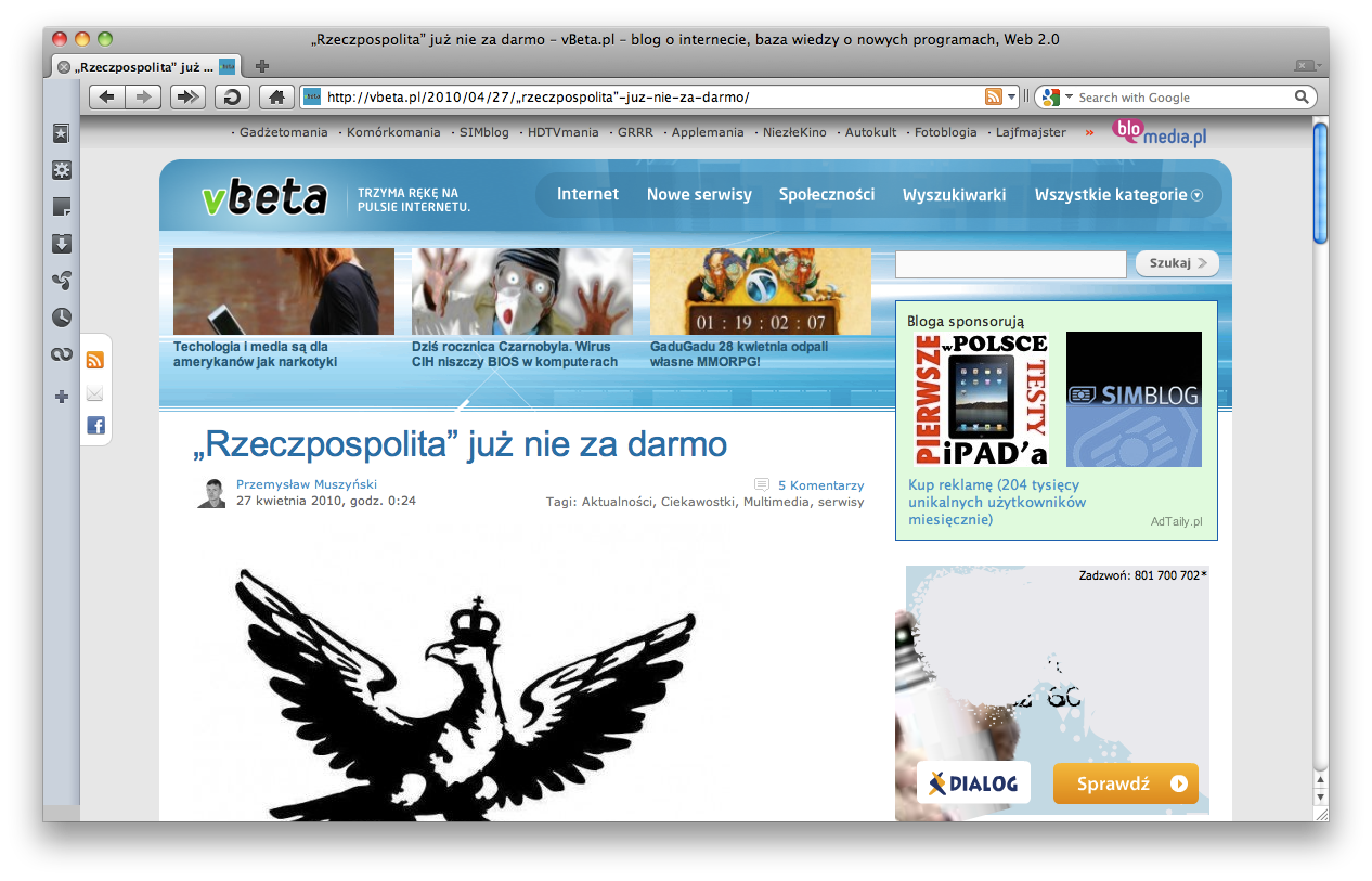 Opera 10.52 na Mac - kolejny demon prędkości? 2