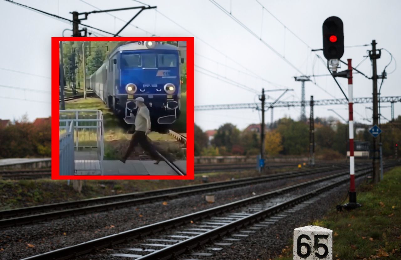 Sekundy od tragedii na torach. Wszystko nagrała kamera