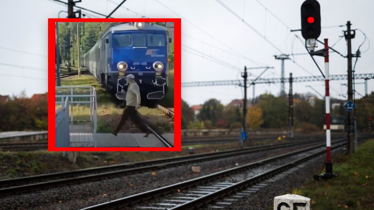 Chwila dzieliła go od tragedii. Nagranie z Pasłęka