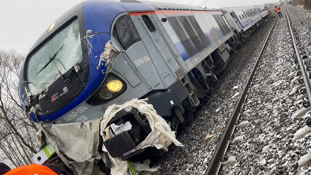 Lokomotywa odniosła spore obrażenia