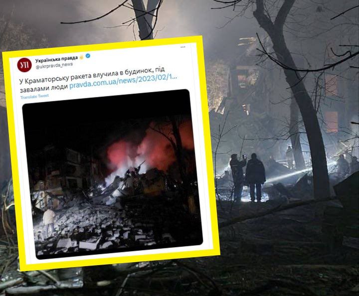 Rosyjski atak rakietowy na Kramatorsk