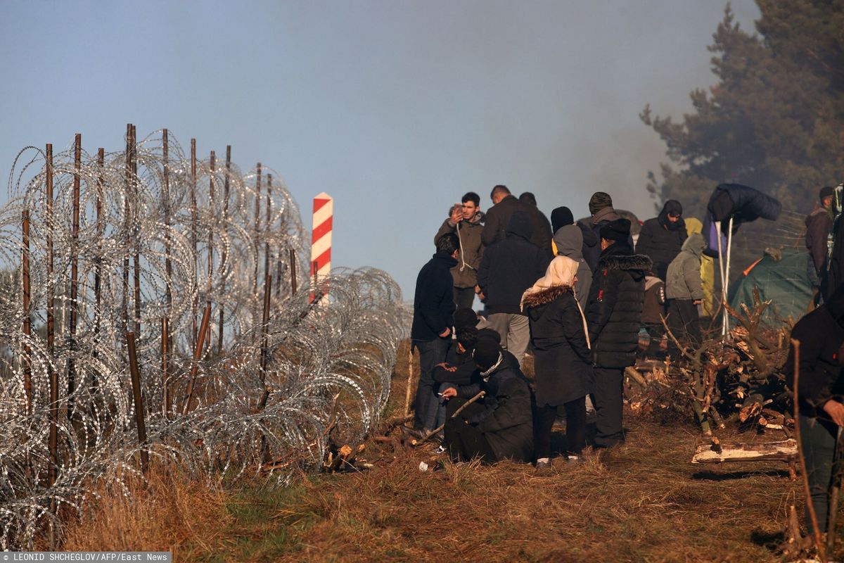Duża grupa migrantów próbowała przekroczyć granicę. Zostali zatrzymani 