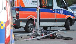 Toruń. Tragedia na Szosie Chełmińskiej. Rowerzysta nie żyje