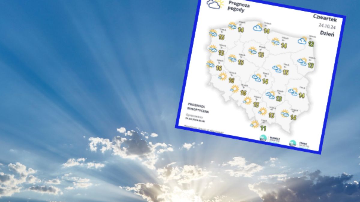 Prognoza IMGW na czwartek 24 października