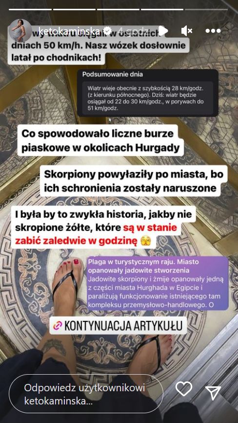 Problem ze skorpionami w Hurghadzie jest obecnie poważny