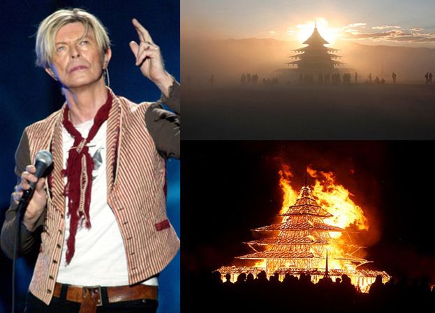 Na festiwalu "Burning Man" rozsypano... prochy Davida Bowie