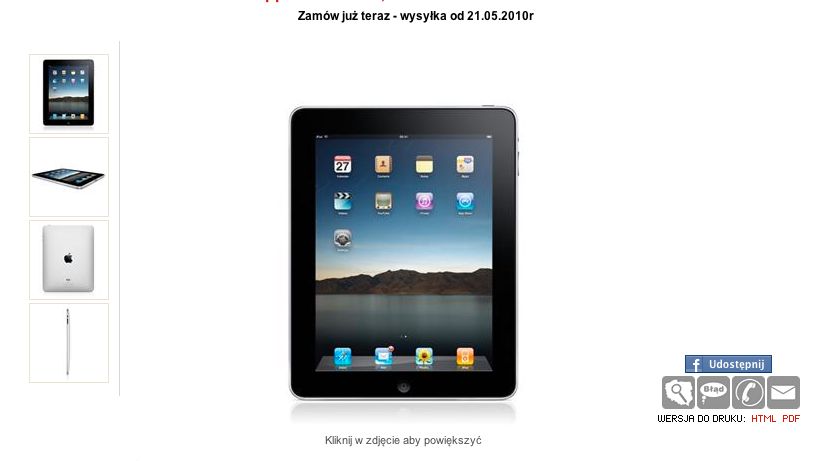 iPad od 21 maja w Polsce...w sklepach Vobis 1