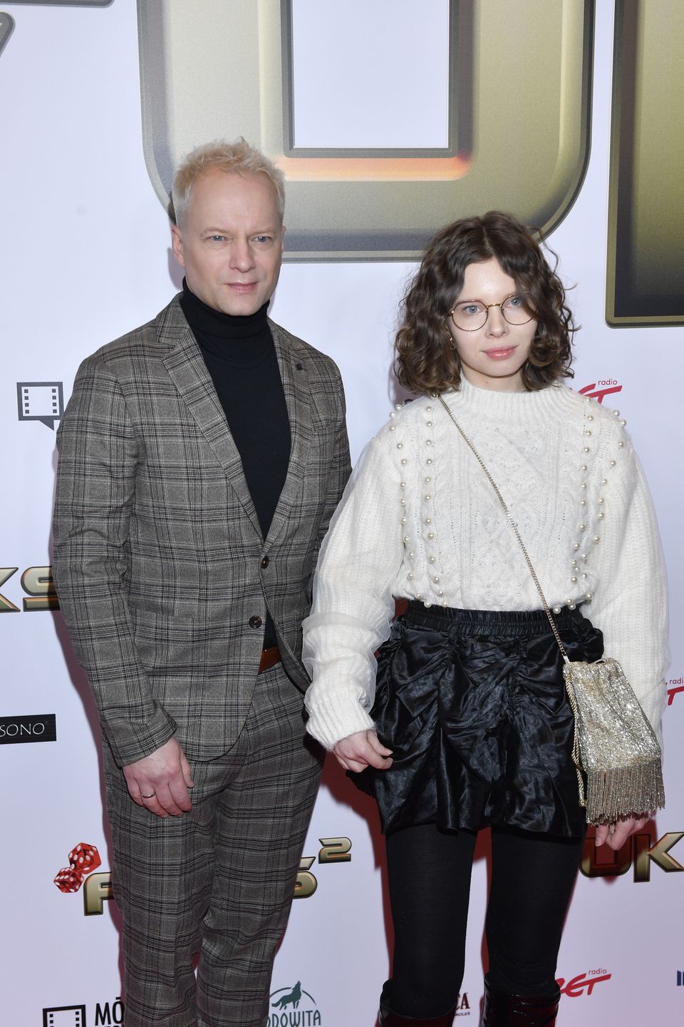 Maciej Stuhr zabrał córkę na premierę 